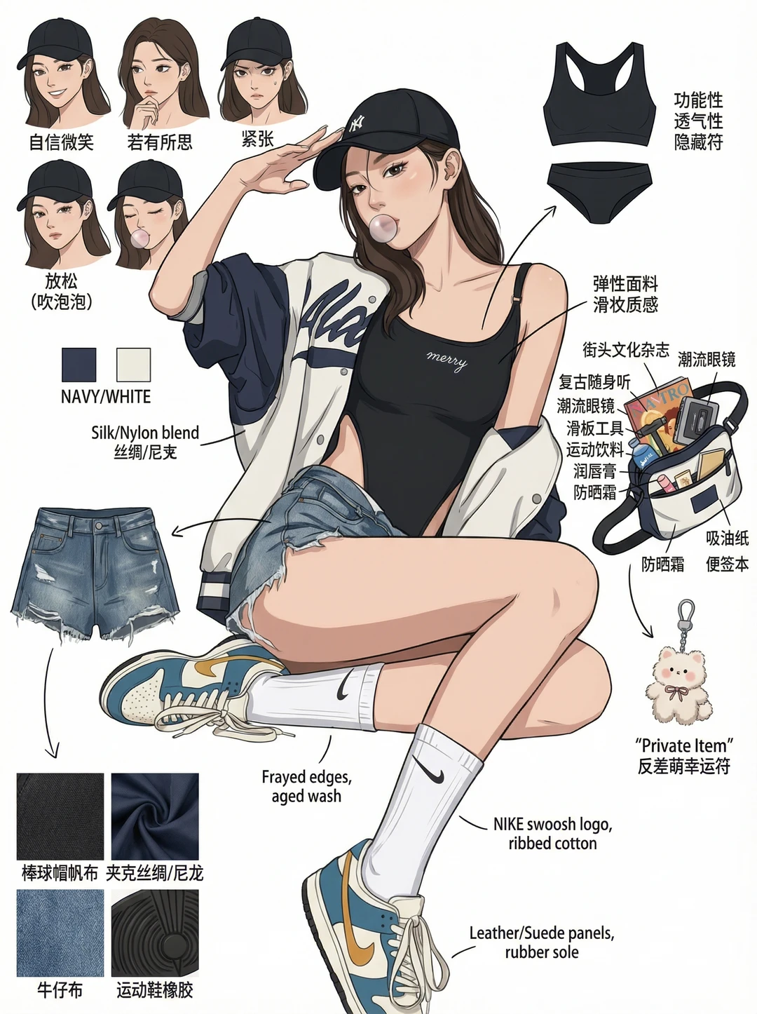 AI生成的潮牌穿搭、好酷好帅啊！