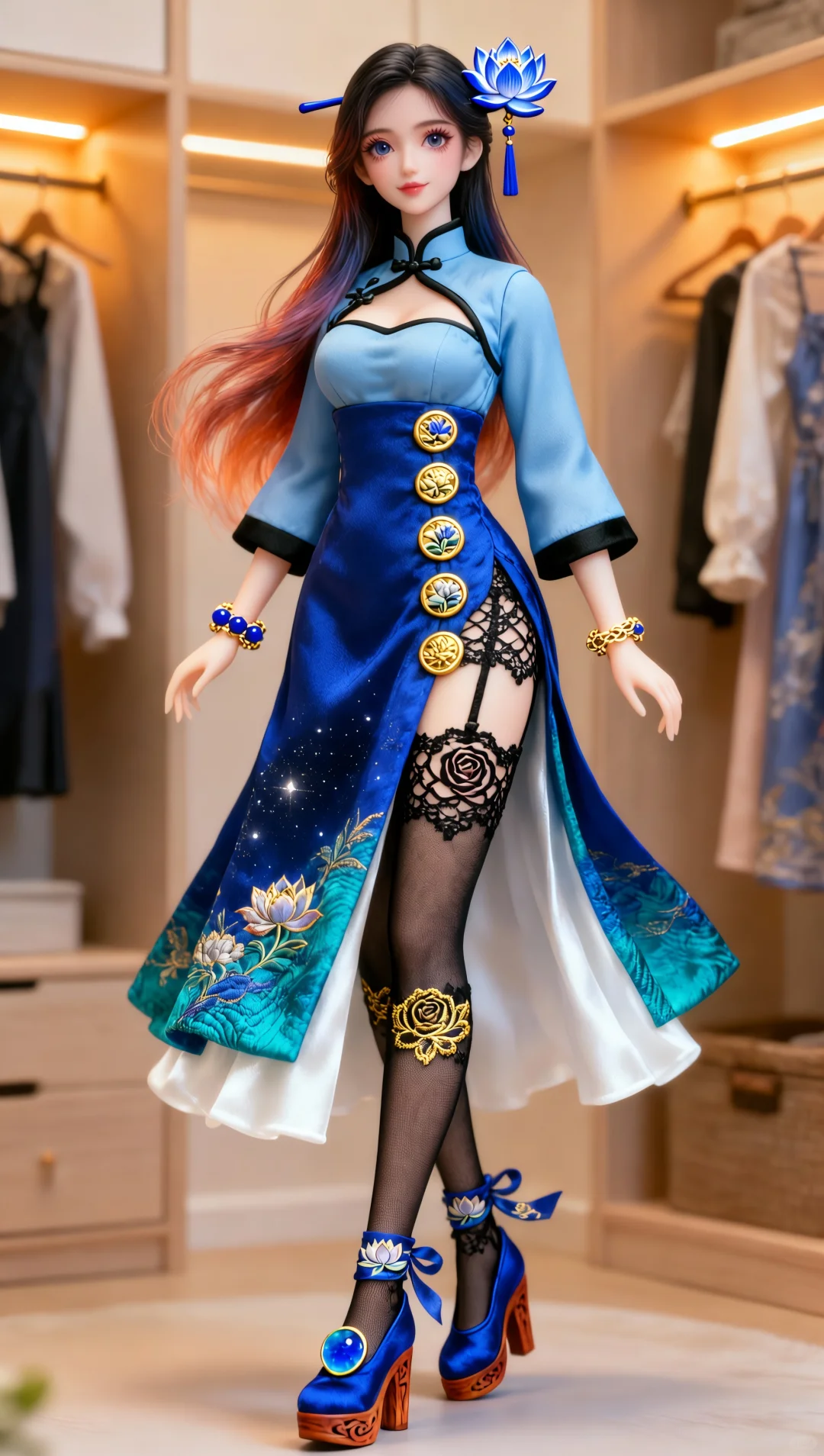 AI 捏的国风娃娃