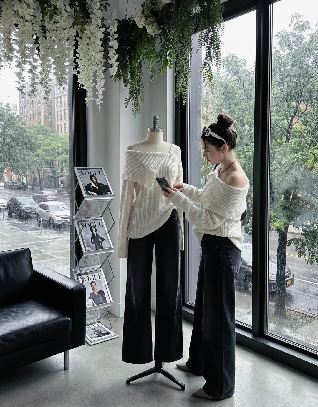 AI生图还是太权威了！秋冬松弛感穿搭！