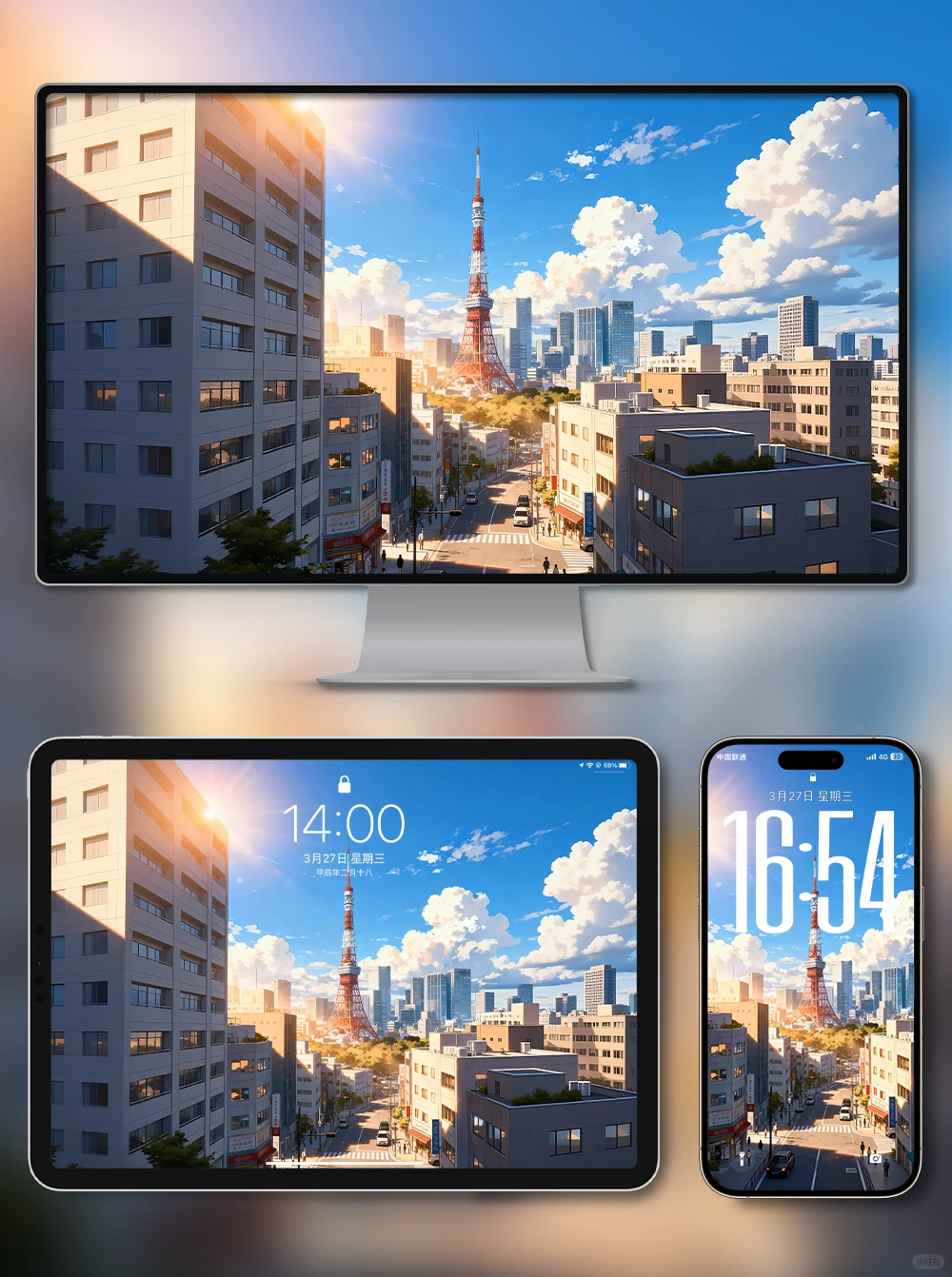 X504-东京铁塔|iPad壁纸|电脑|手机壁纸 4k