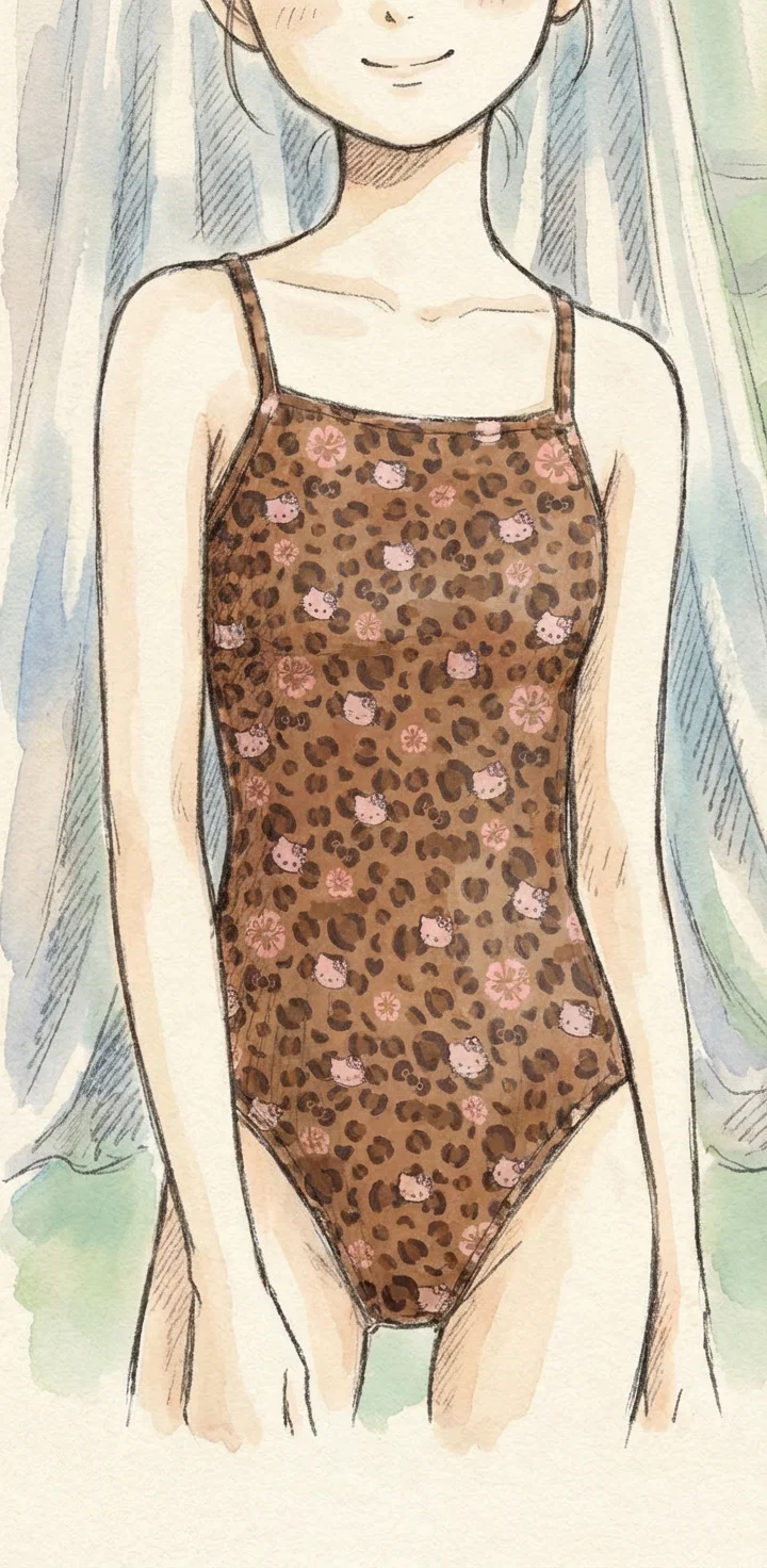 游泳📝给自己喜欢的泳衣画了一组小卡