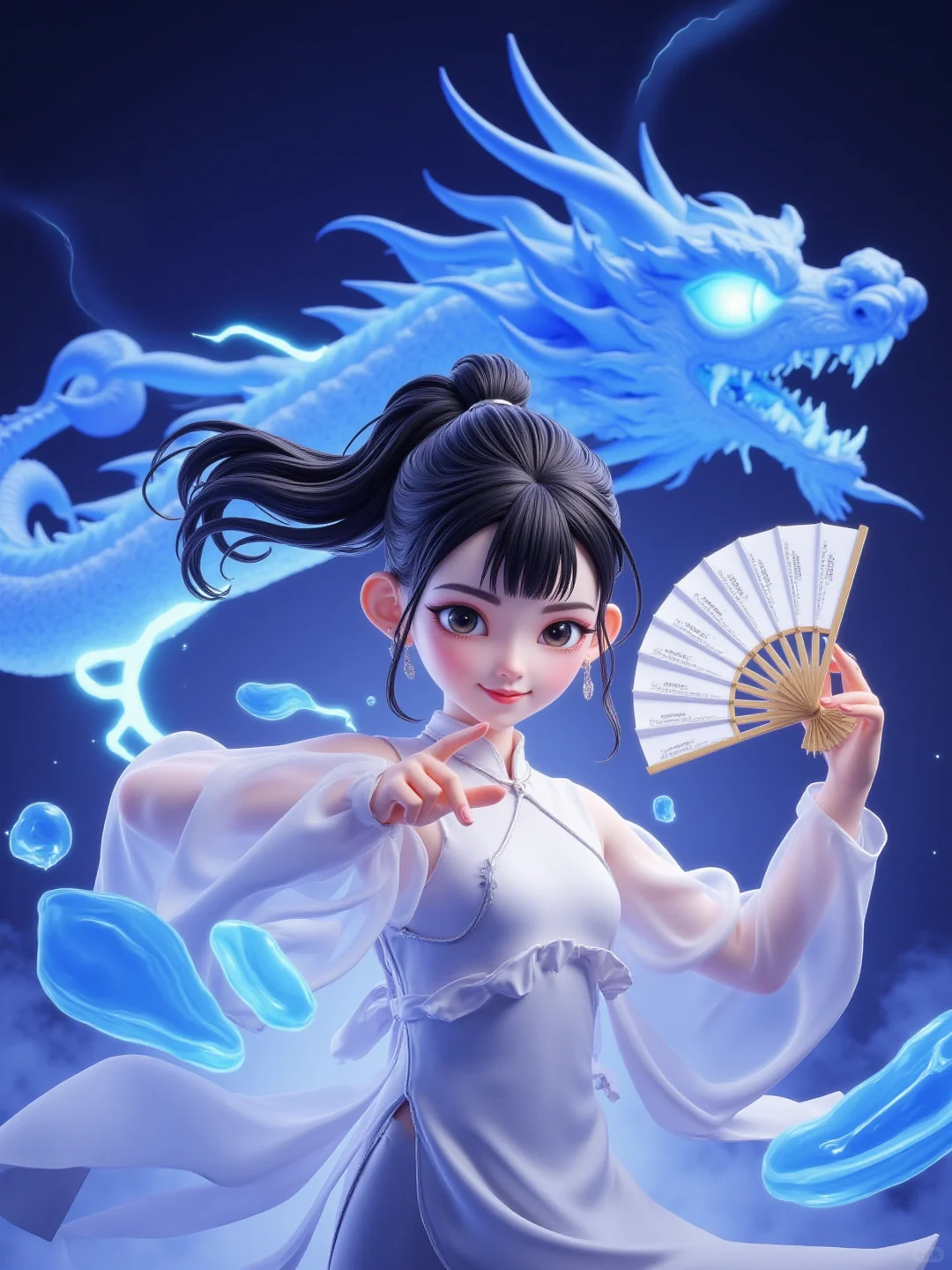 【Flux_国漫篇】3D模型直出（附提示词）