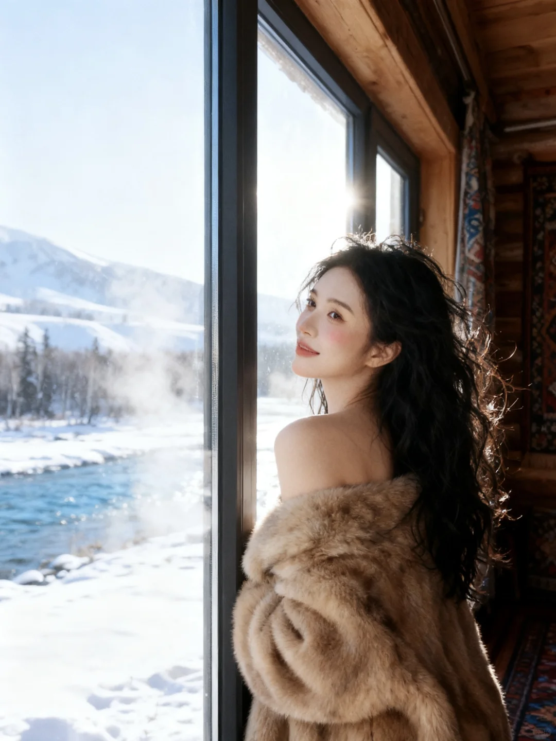 ❄️在浪漫的木屋里拍出了电影感