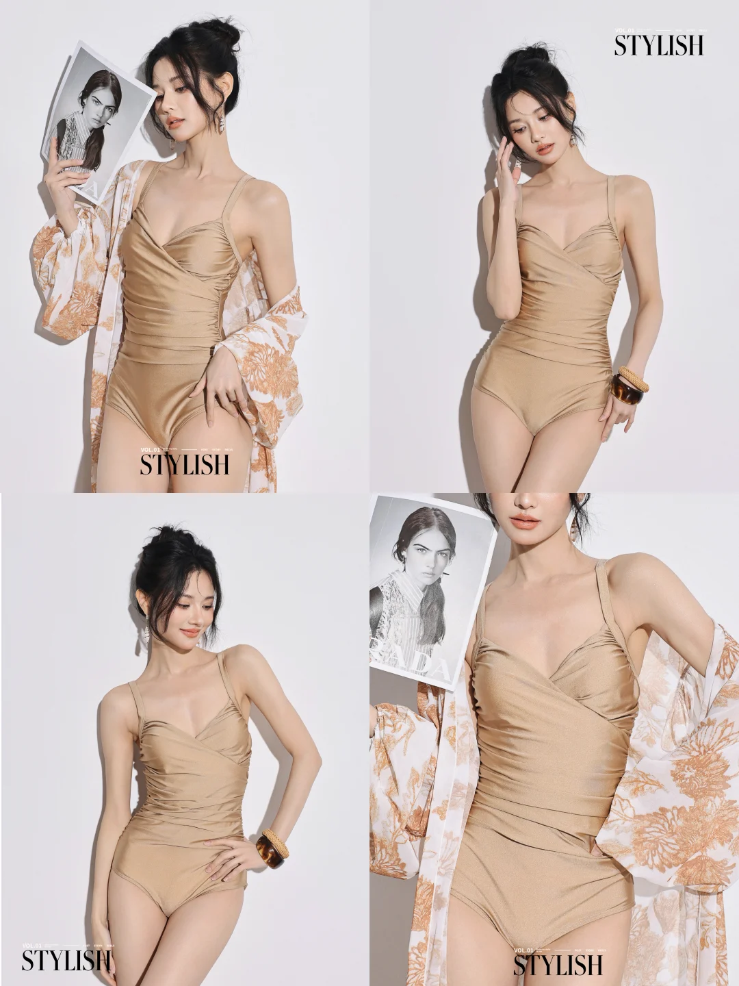 绝了！谁拍谁好看的泳衣呀！纯欲感轻松驾驭