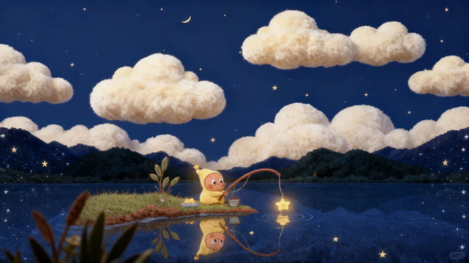 毛绒绒的星星人电脑壁纸来啦