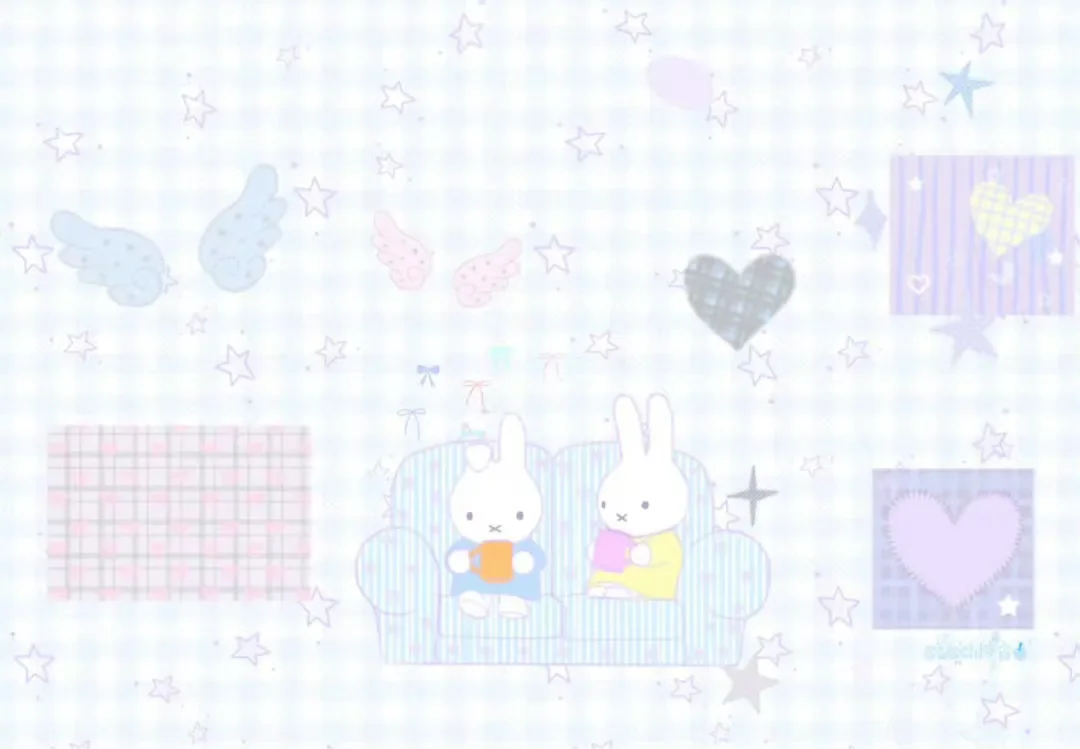 米菲兔横屏iPad平板丨电脑壁纸˶ • × • ˶