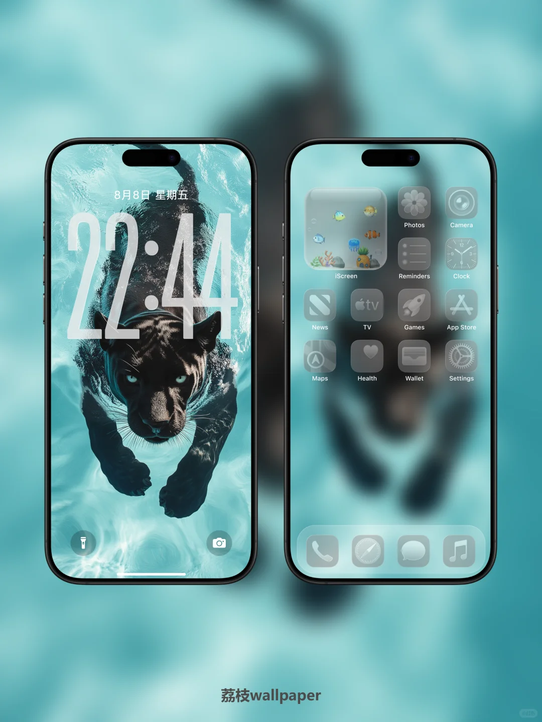 044｜简约高清壁纸｜游水豹