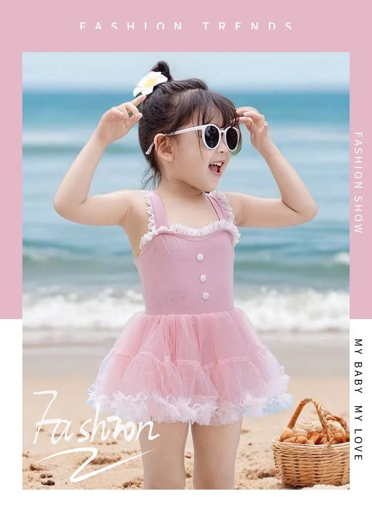 🌸女童连体泳衣！二次元太戳我