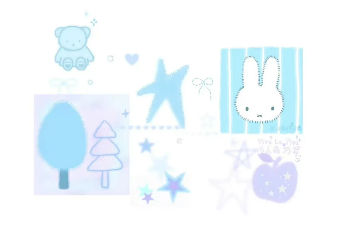 米菲兔横屏iPad平板丨电脑壁纸˶ • × • ˶