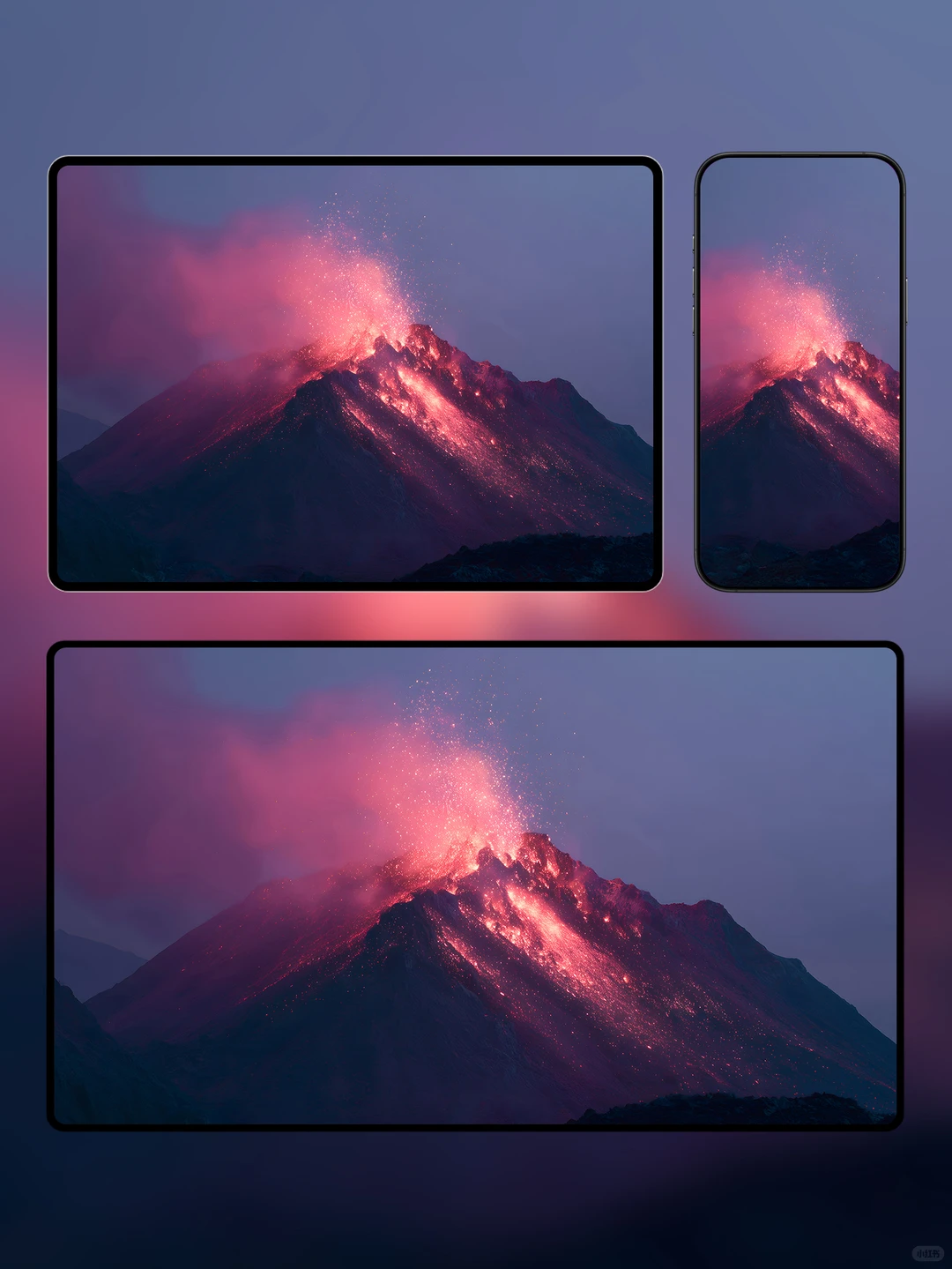 ipad&手机壁纸｜高清4K｜氛围感｜紫烟焚霄