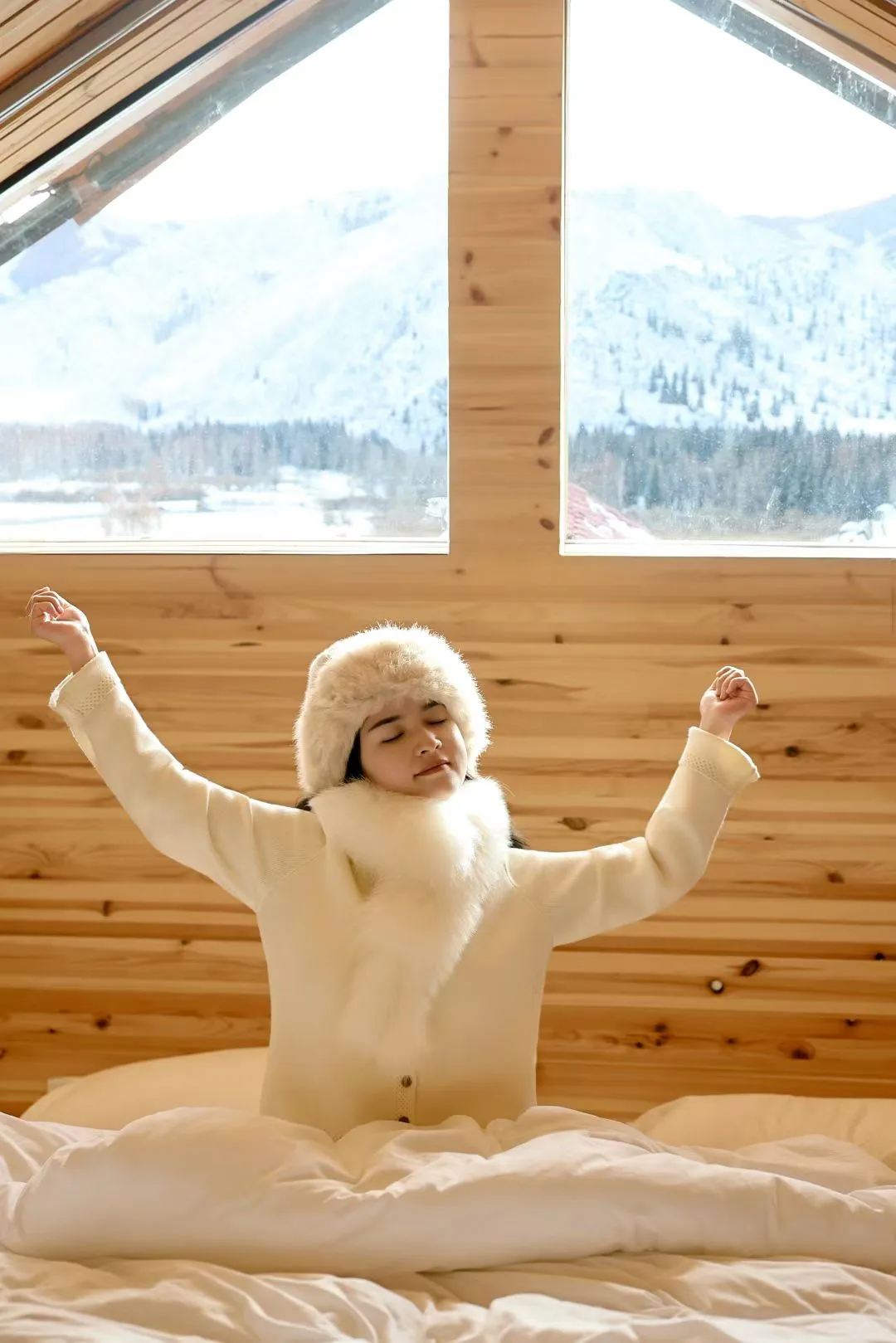 雪景小屋写真|其实我拍氛围感一绝的