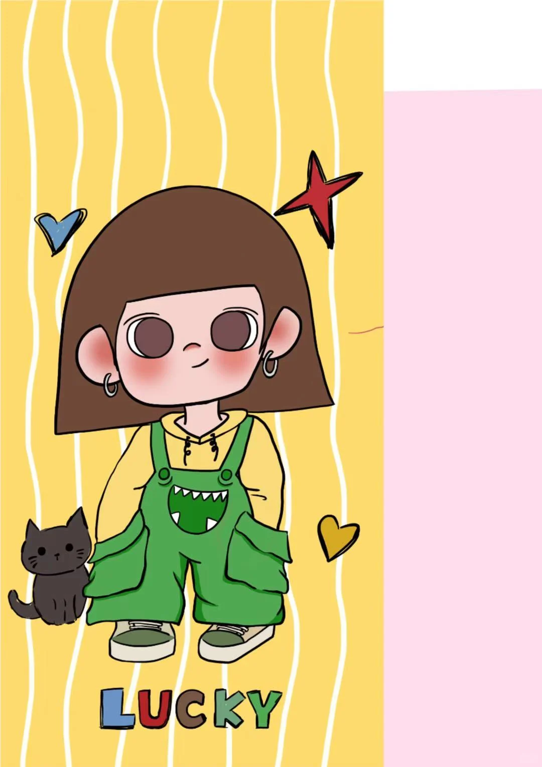 酷酷的酷仔 又甜又酷 手机壁纸图案