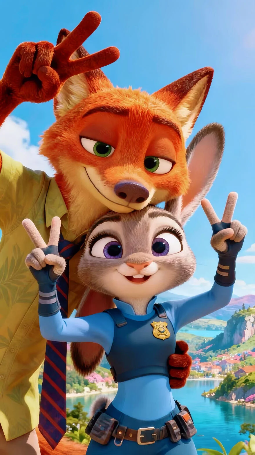 尼克朱迪壁纸🔥爱了爱了～～