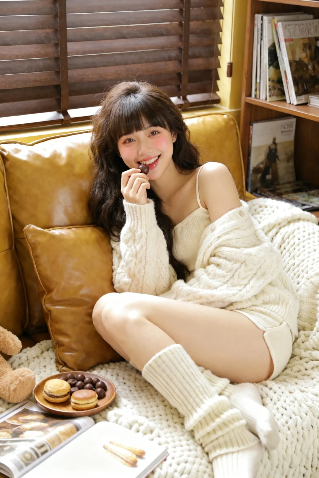 Ai写真●怎样0元生成超甜居家慵懒风写真？