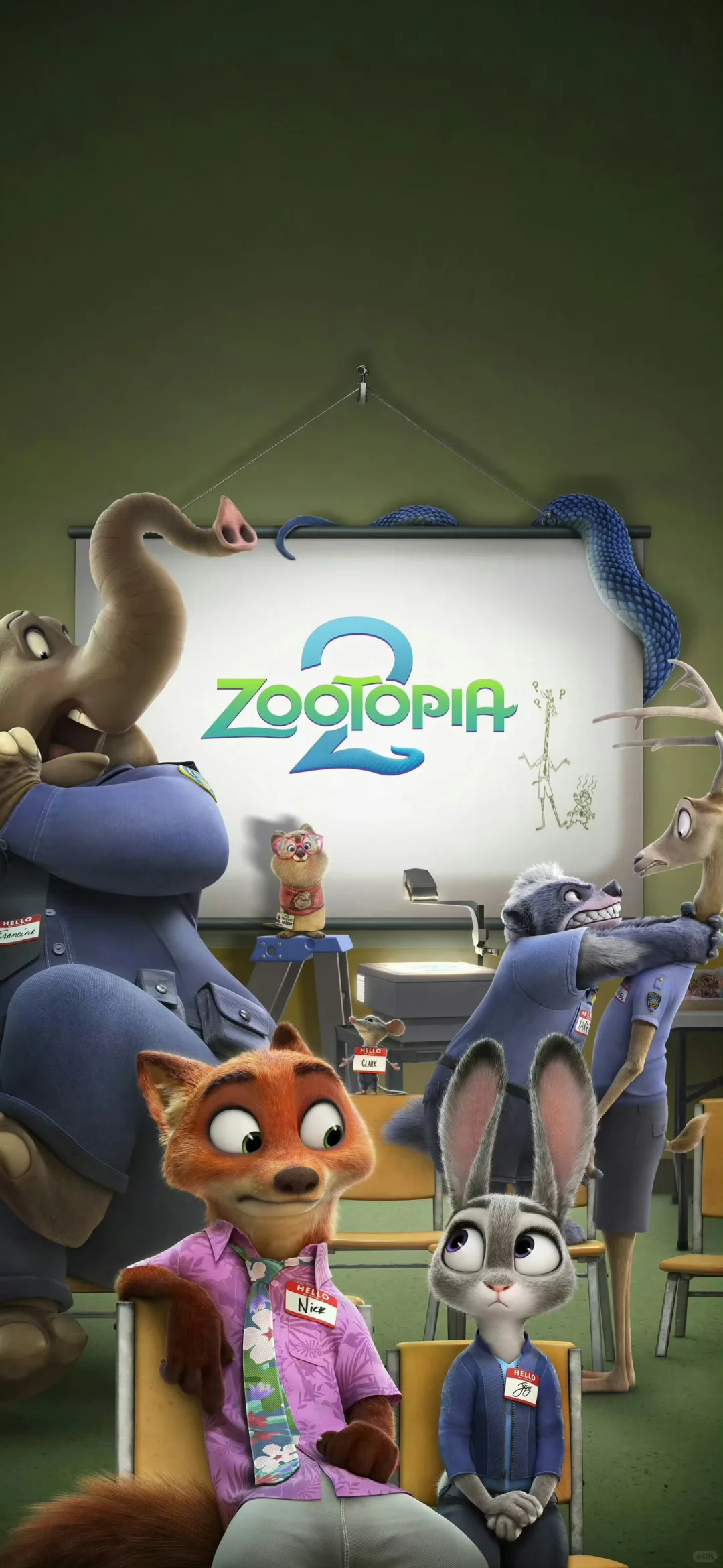 疯狂动物城2的手机壁纸来啦！