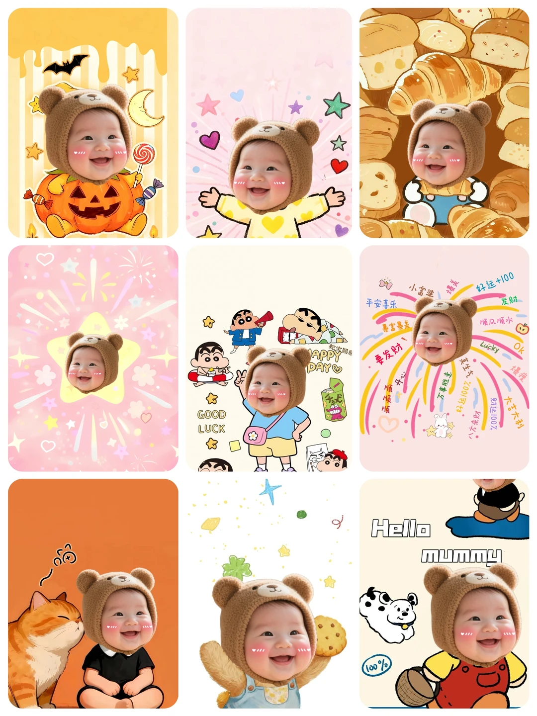 啦啦啦~太喜欢我的新壁纸了！宝宝手机壁纸