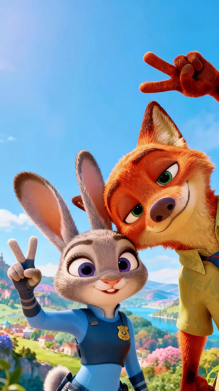 尼克朱迪壁纸🔥爱了爱了～～