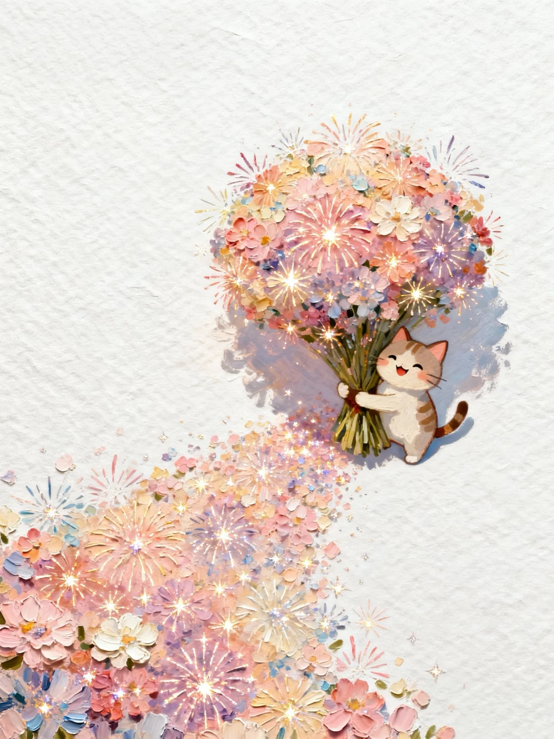 收到花花的小猫开心极了✨