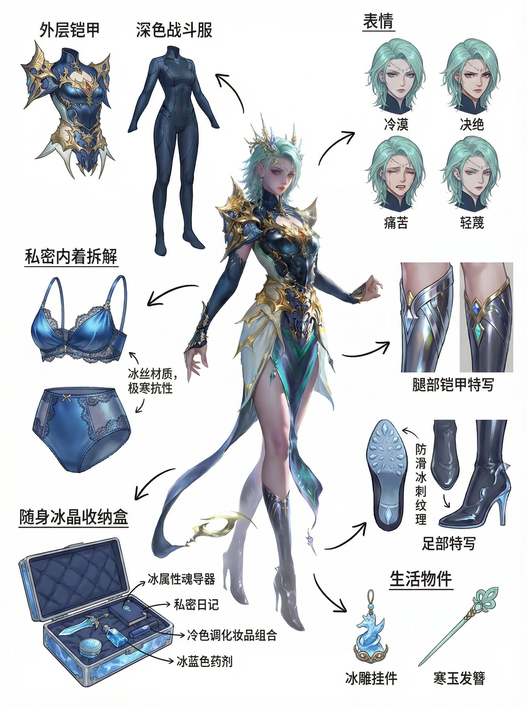 小说女主穿搭拆解👀