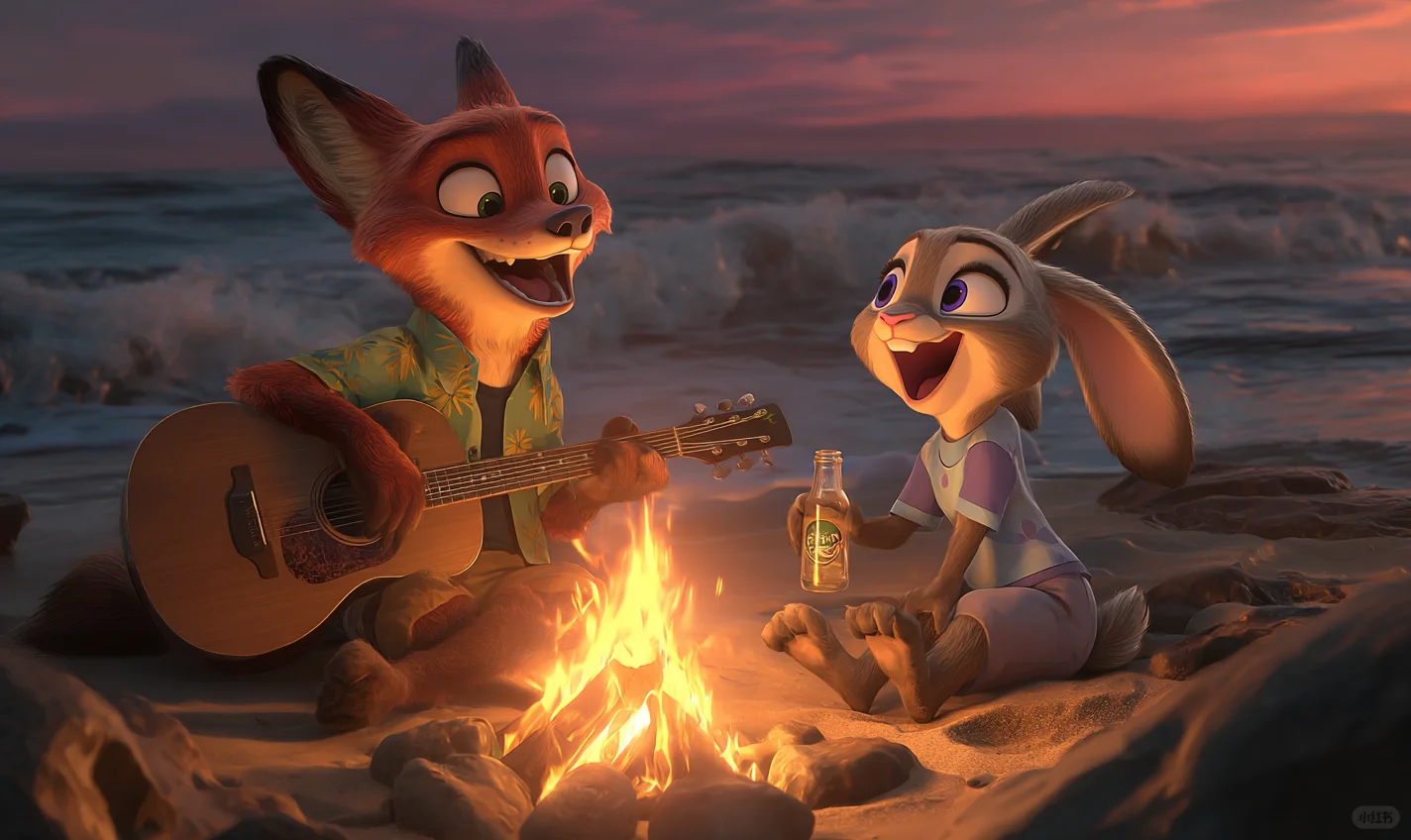 疯狂动物城 朱迪尼克 夏日壁纸