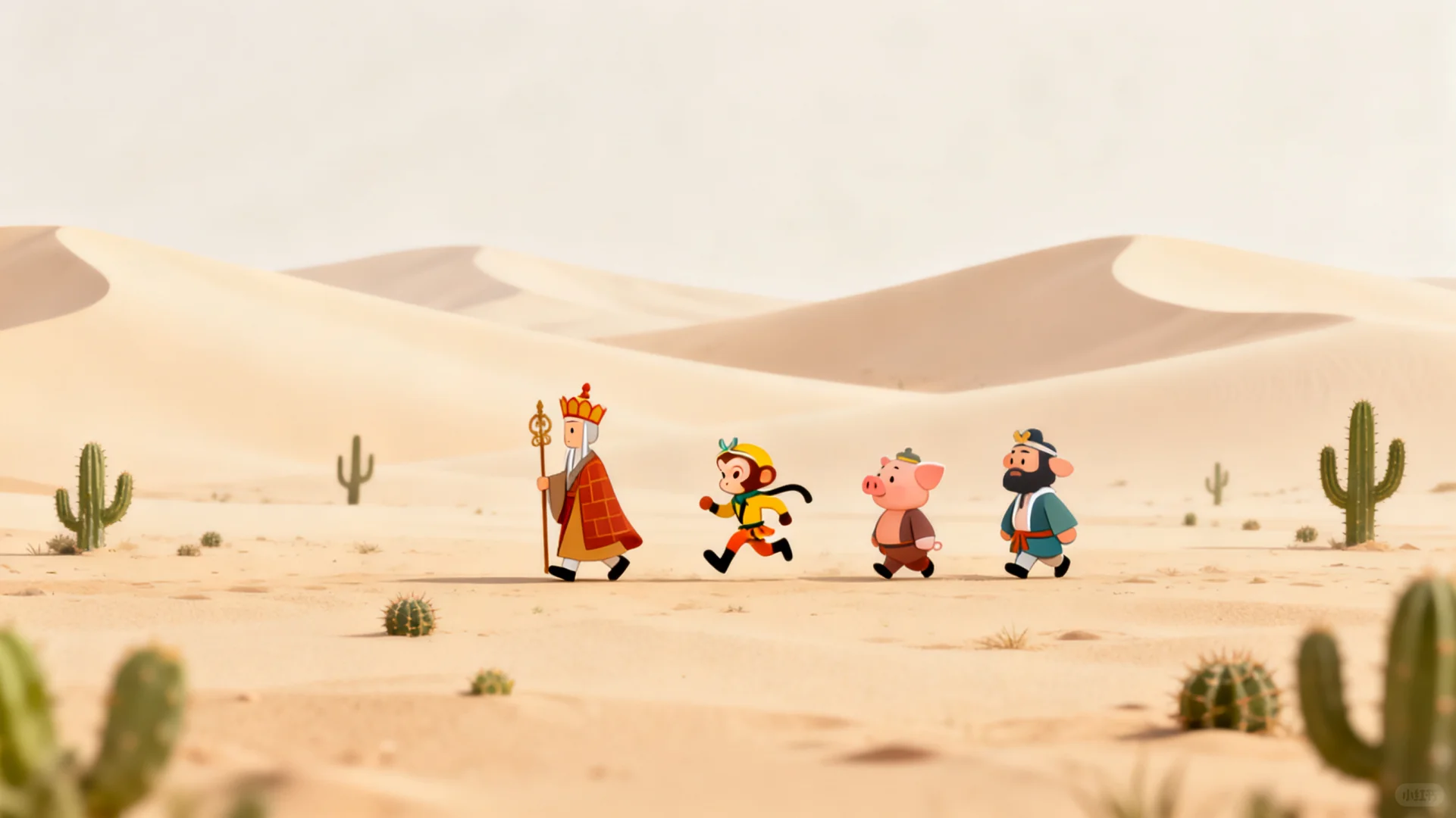 𝑭𝒓𝒆𝒆西游记壁纸师徒四人