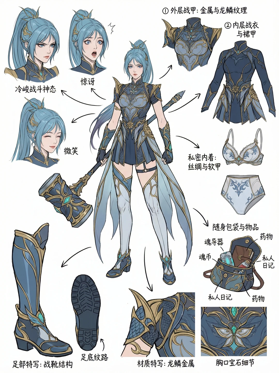 小说女主穿搭拆解👀