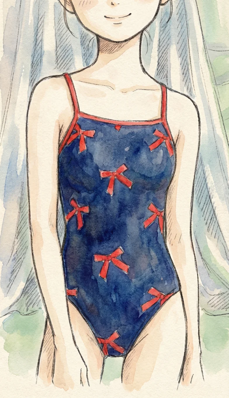 游泳📝给自己喜欢的泳衣画了一组小卡