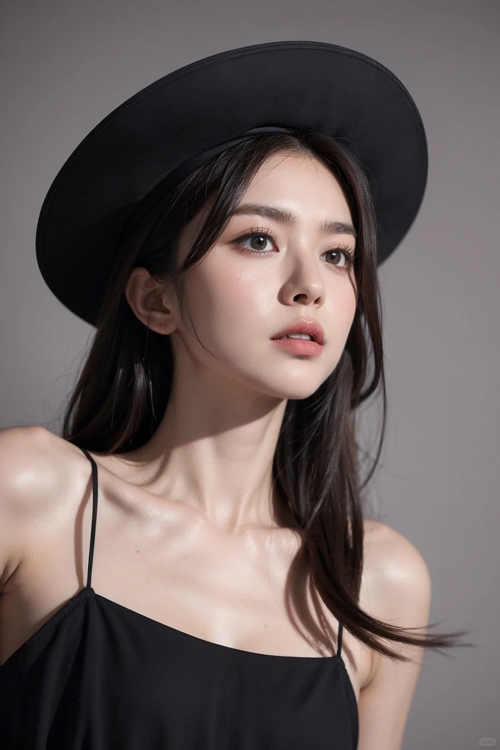 高挑美女在影楼中尽显性感风采|AI绘画