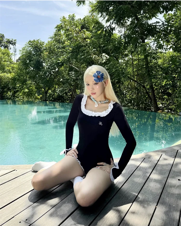 谁懂啊✨巨显瘦的水上乐园泳衣穿搭