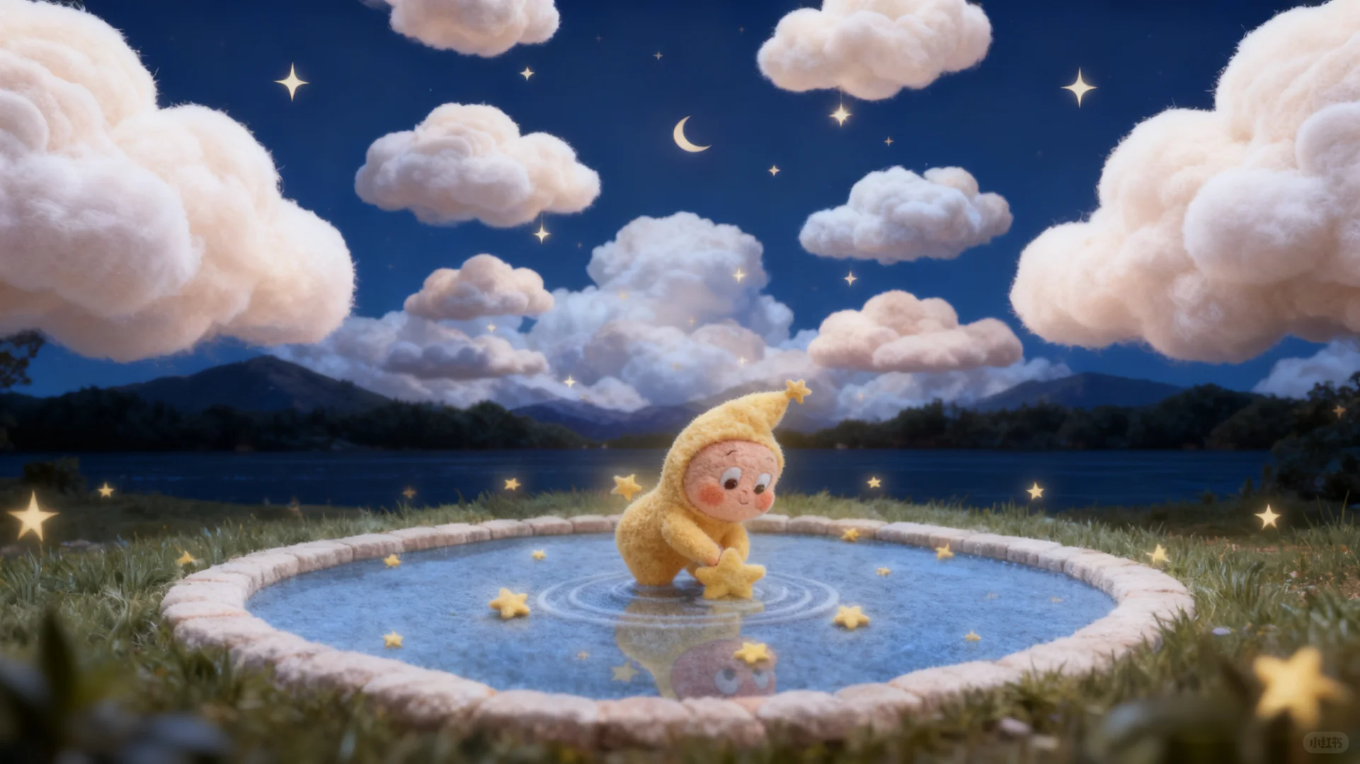 毛绒绒的星星人电脑壁纸来啦