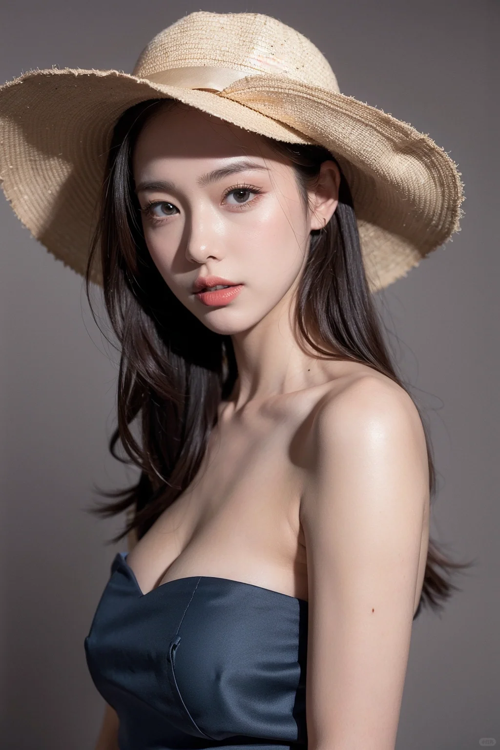 高挑美女在影楼中尽显性感风采|AI绘画