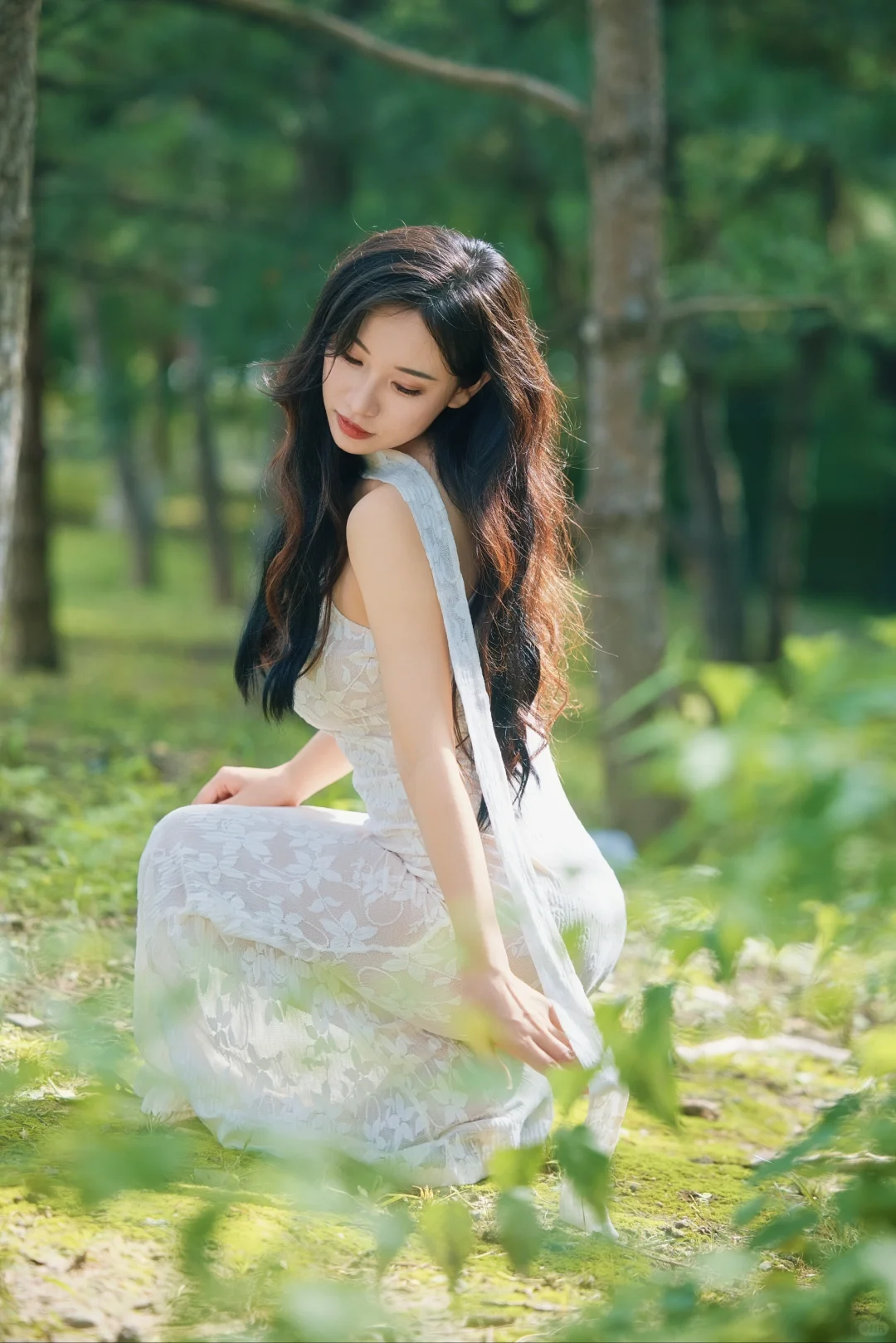 在阳光里长发飘飘的她真的绝了📸