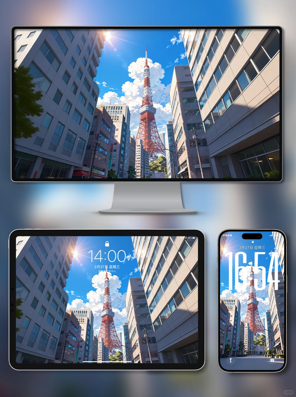 X504-东京铁塔|iPad壁纸|电脑|手机壁纸 4k