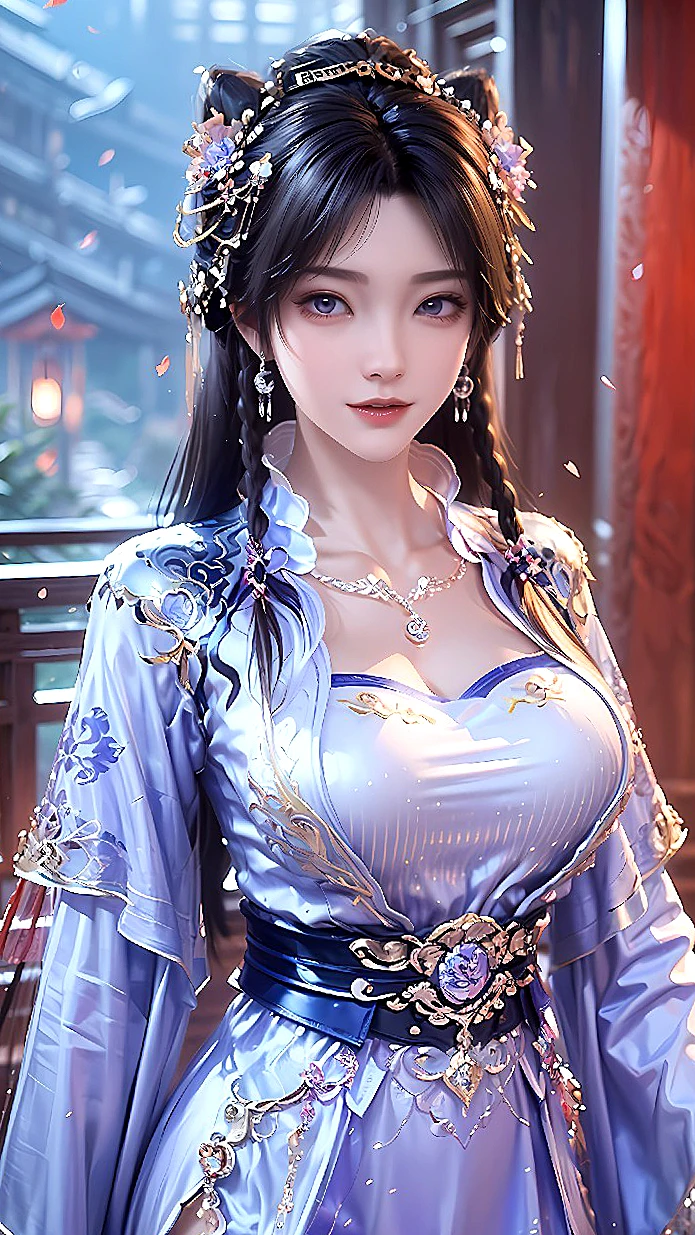 国漫女神｜姬紫月遮天高清AI二次元动漫壁纸