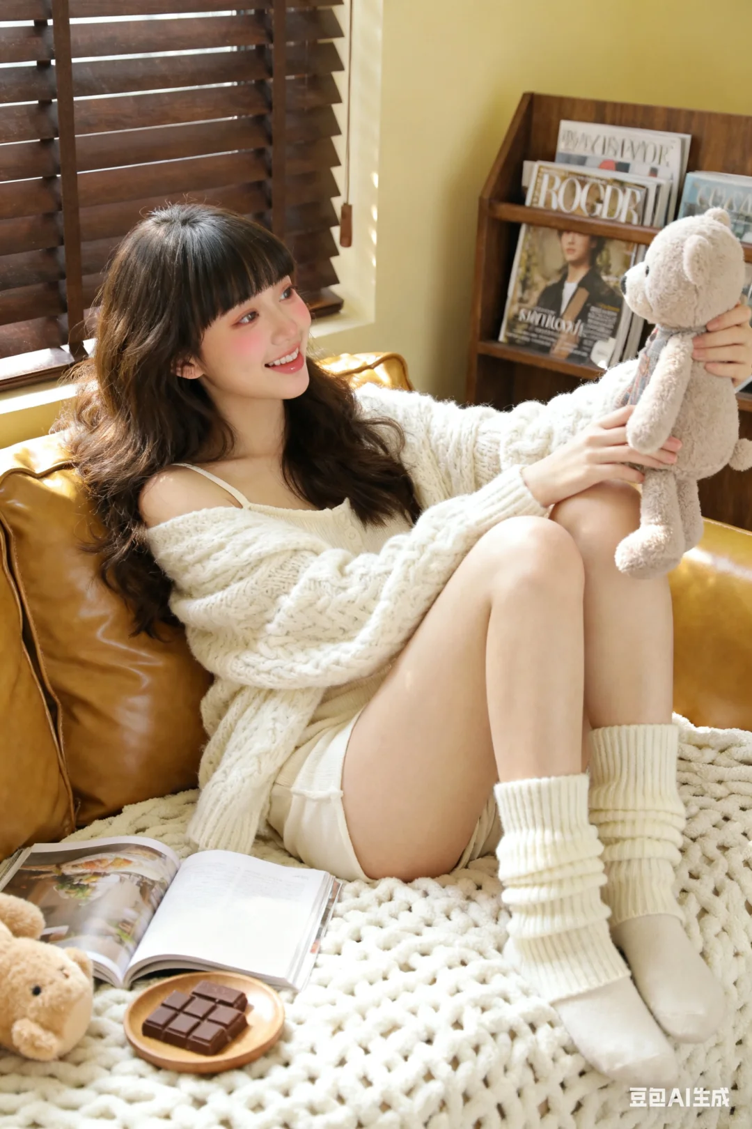 Ai写真●怎样0元生成超甜居家慵懒风写真？