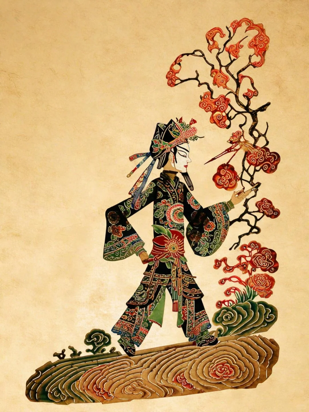 奇域AI｜AI竟然能出中式皮影效果了！