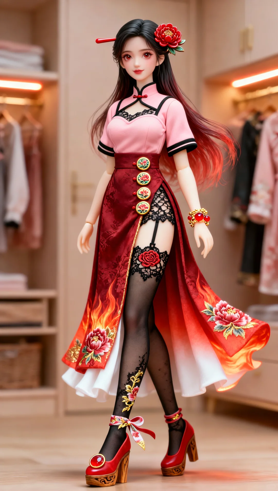 AI 捏的国风娃娃