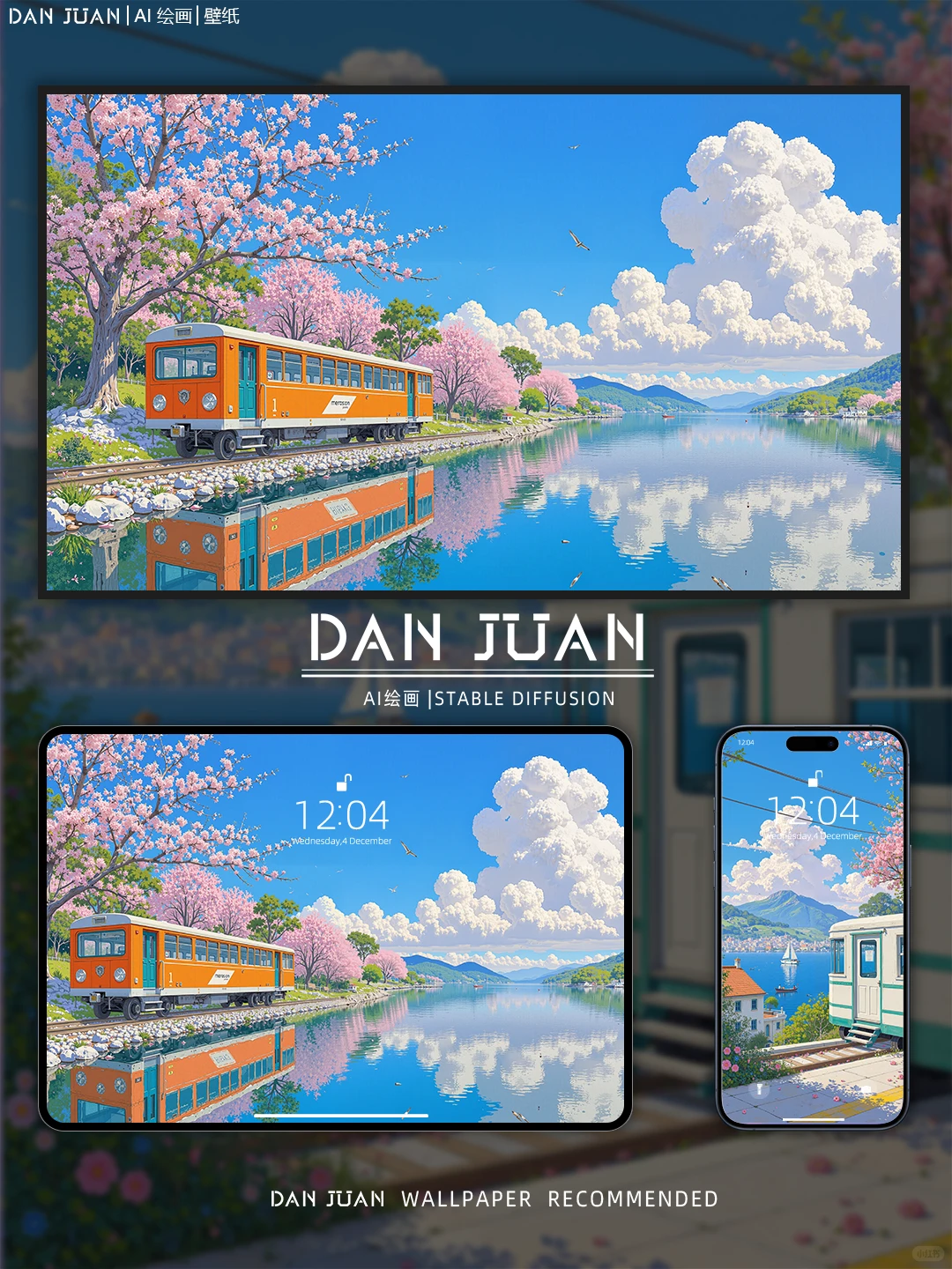 用春日装点列车｜蛋卷壁纸257