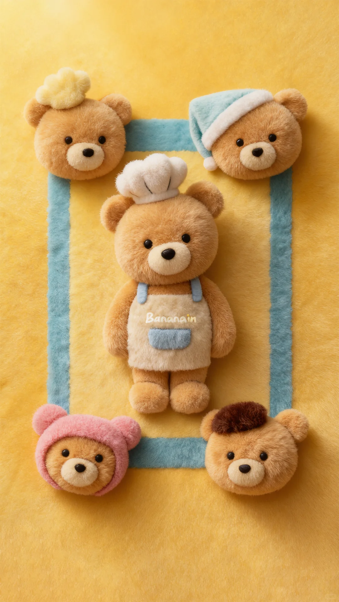 毛绒绒之挠头小熊壁纸🧸