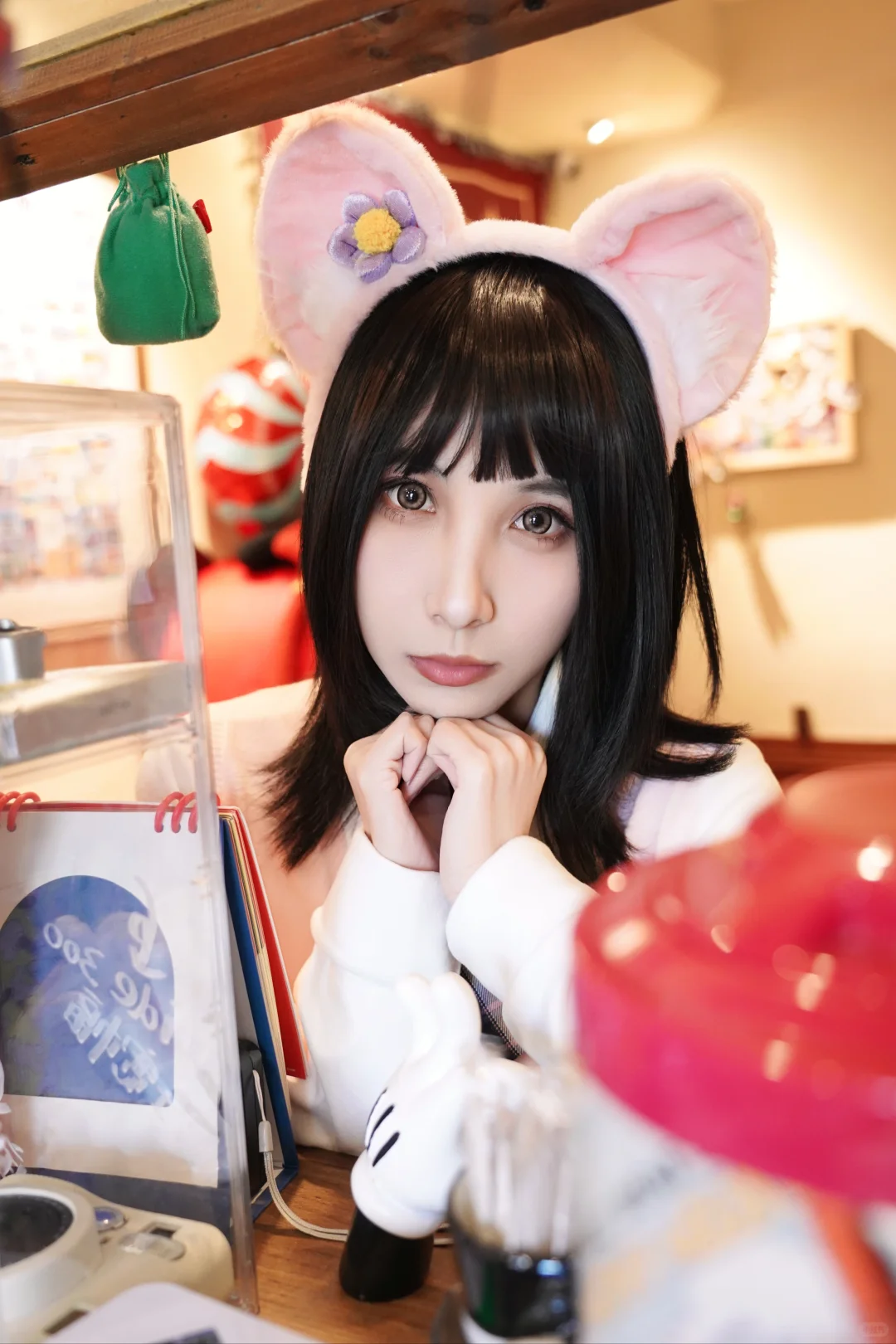 被毛绒绒包围的咖啡时间