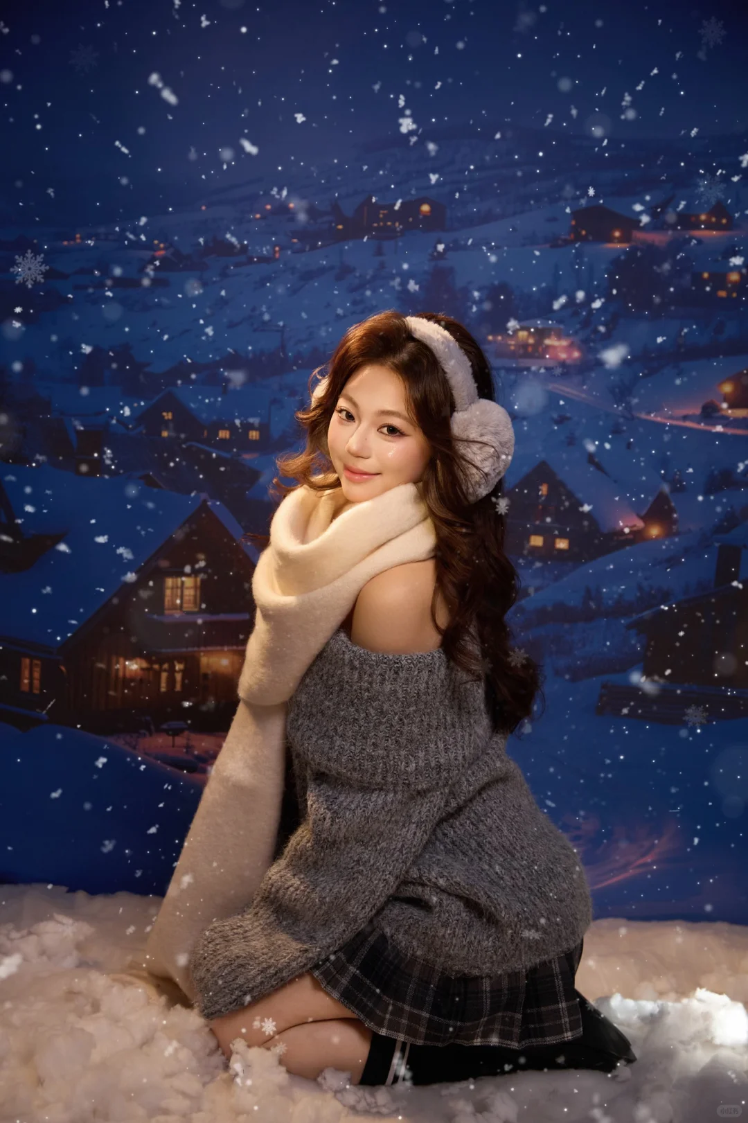 冬日写真｜雪天里的软fufu甜妹