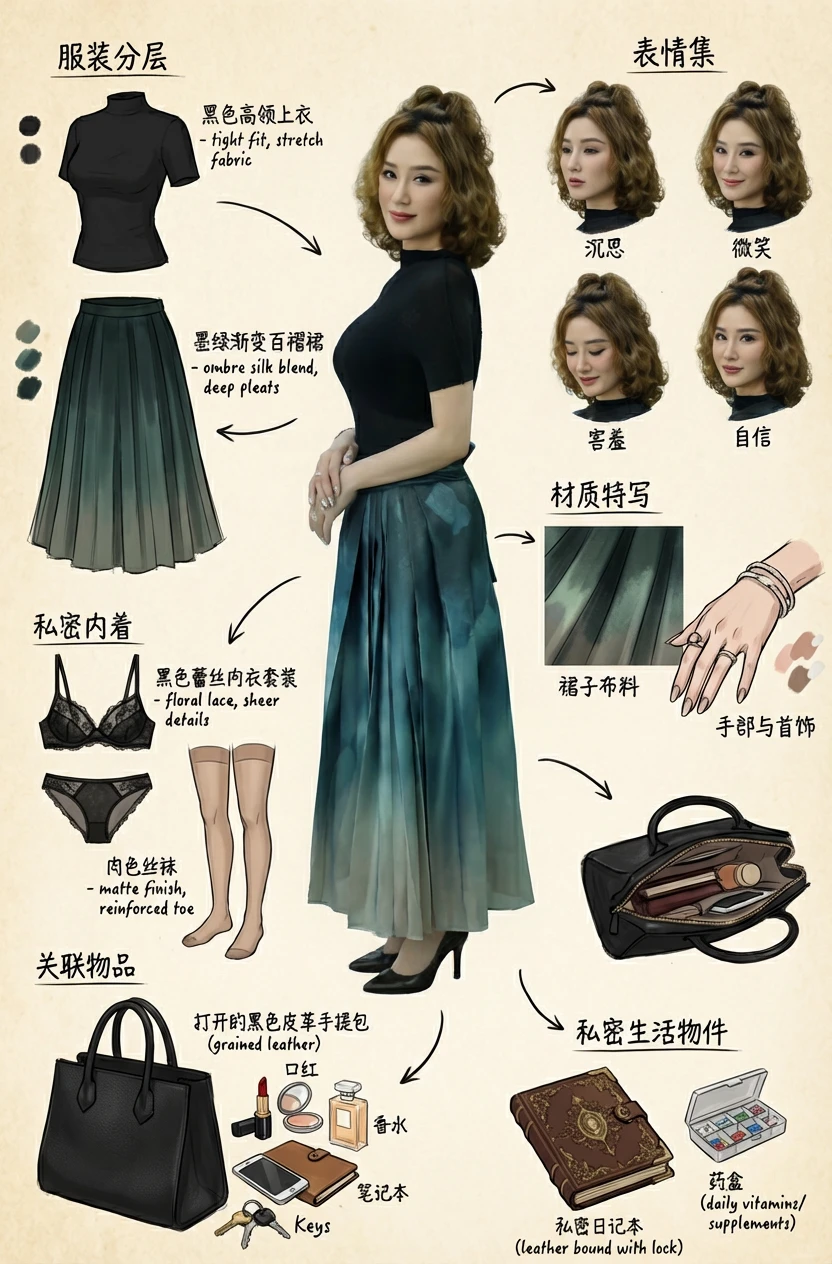 AI穿戴OOTD之马面裙