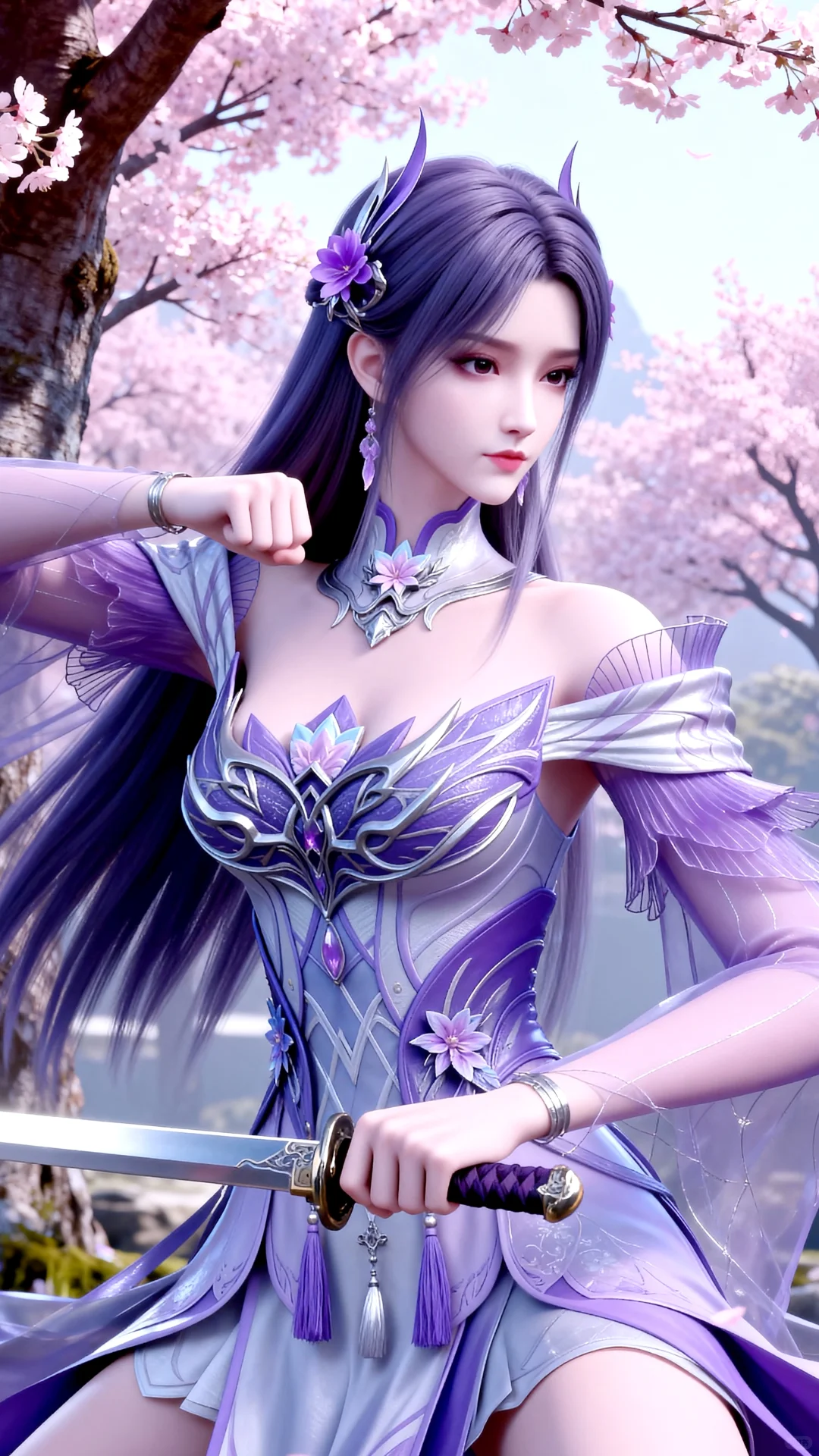 国漫女神｜小医仙斗破苍穹AI二次元动漫壁纸