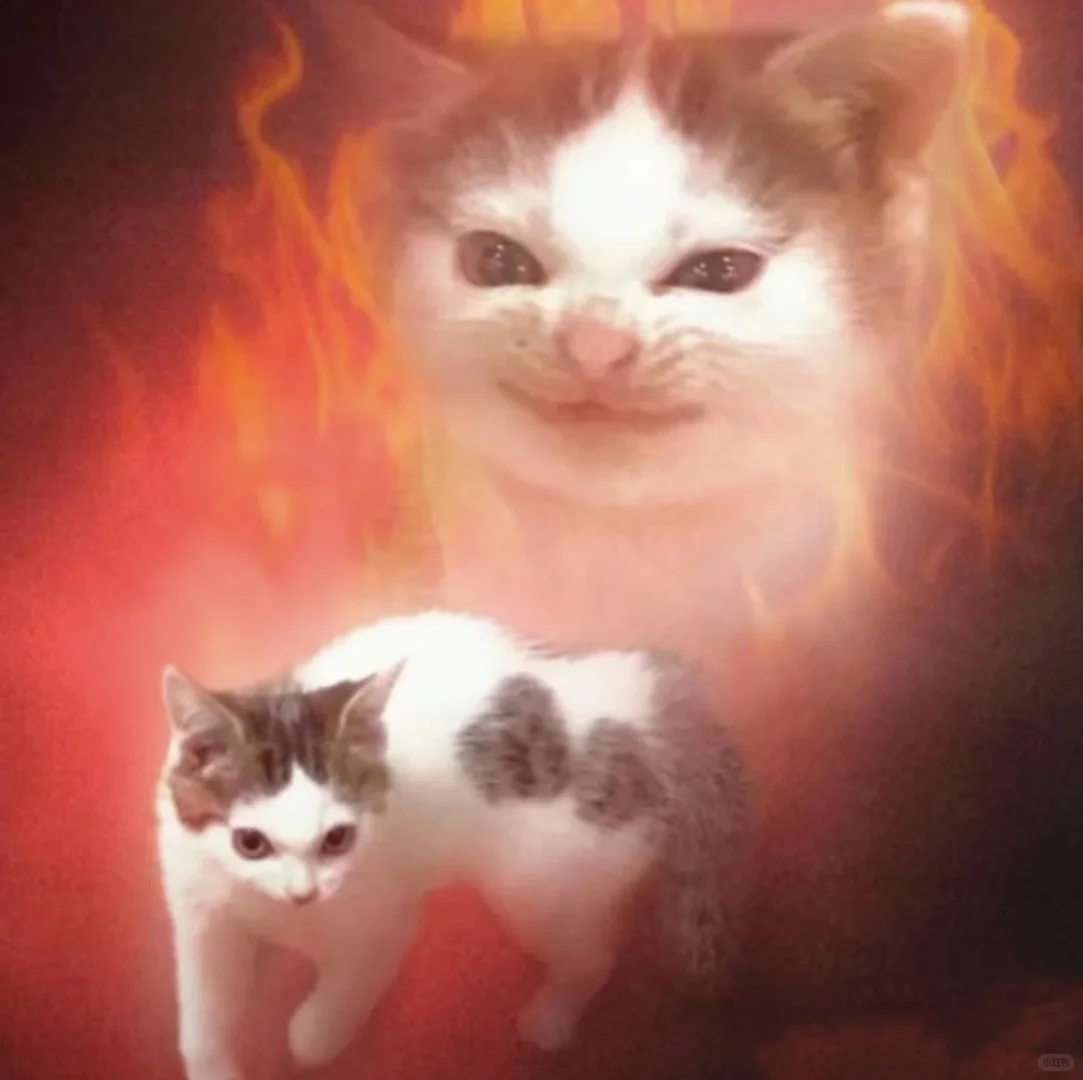 像那个邪恶小猫表情包