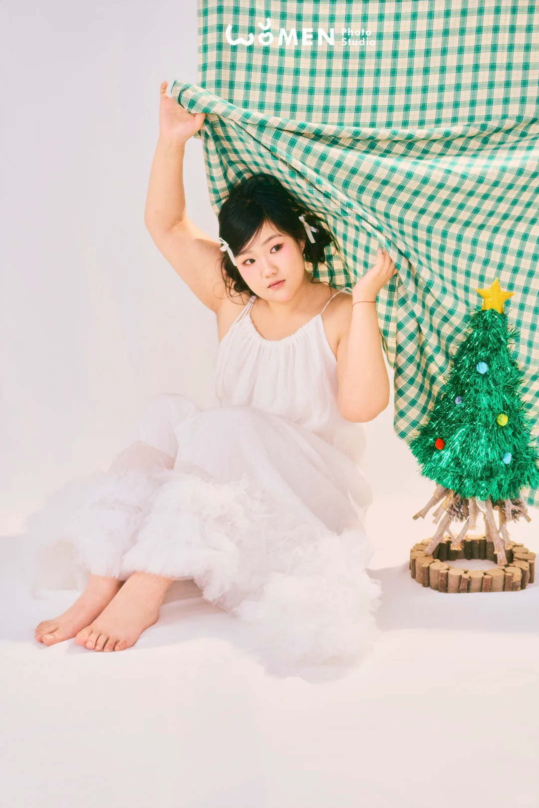 大码模特拍圣诞主题写真照的一天🎄