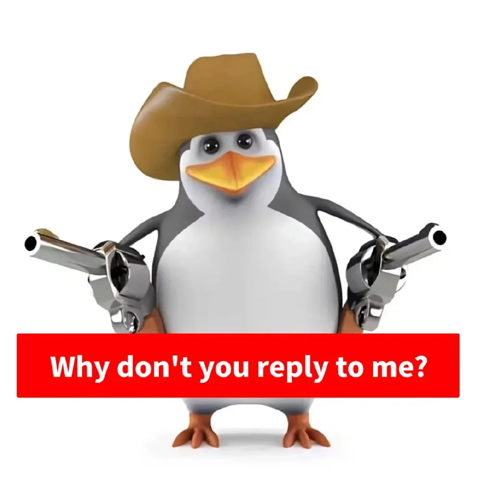 表情包：威廉泰尔企鹅 英文版