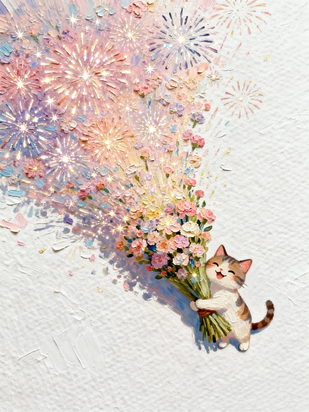 收到花花的小猫开心极了✨