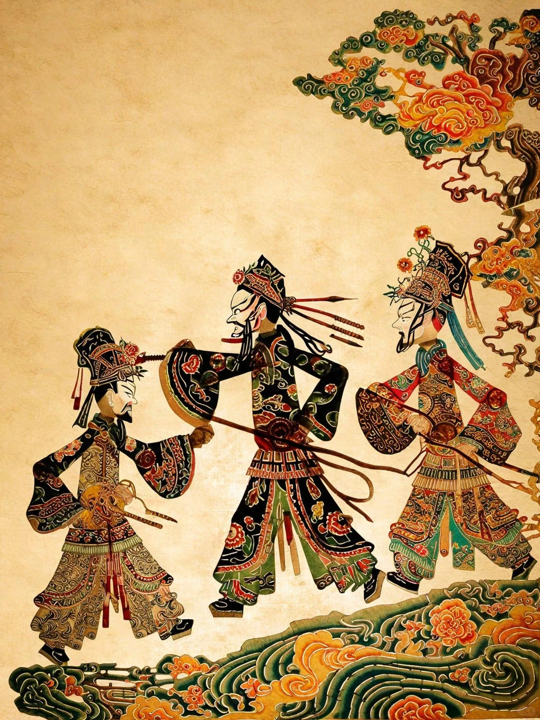 奇域AI｜AI竟然能出中式皮影效果了！