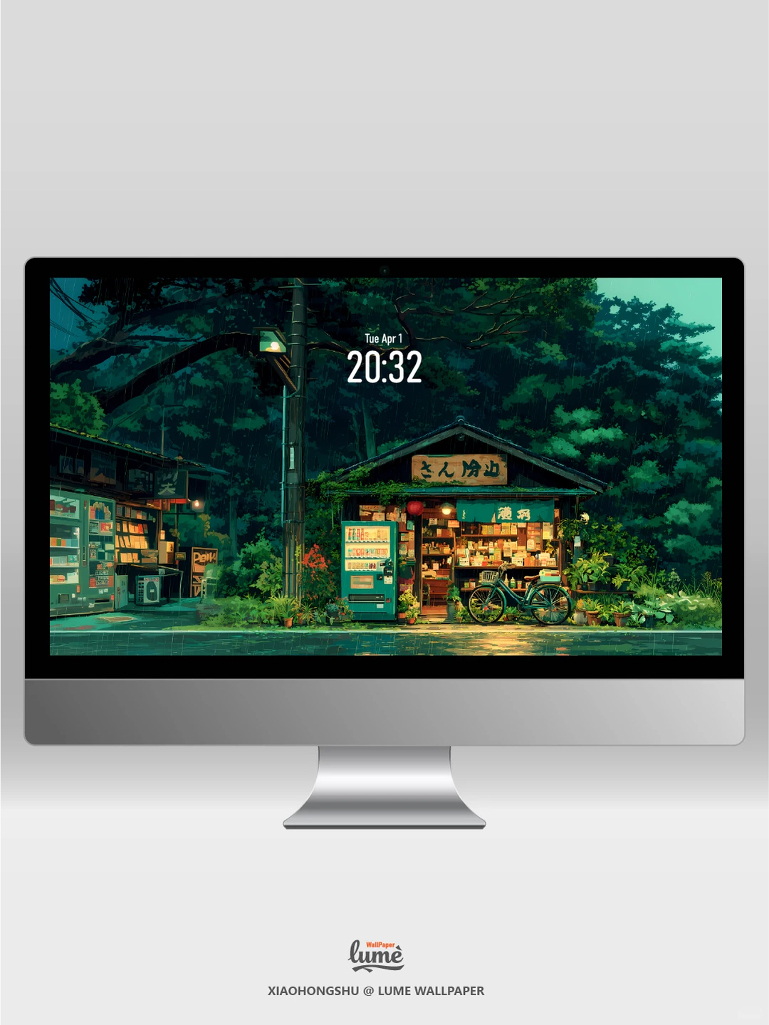 通用高清壁纸｜雨夜小店｜#0018