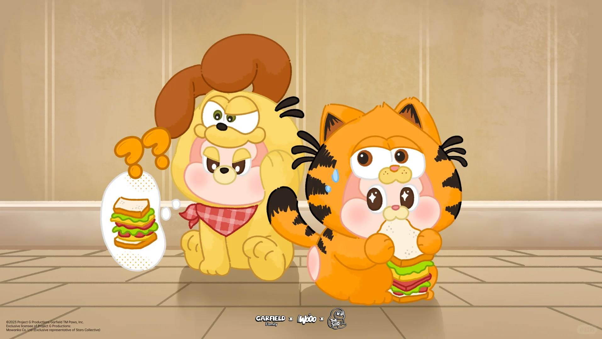 壁纸已换上✌🏻睁眼就是加菲大脸袭击‼️